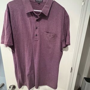 Express Men's Purple Polo Shirt